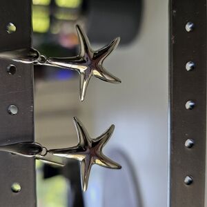 Silver Starfish Earrings